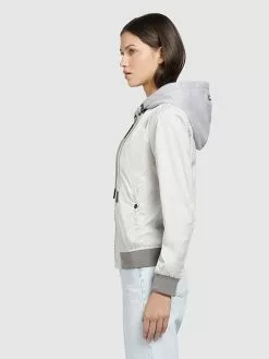 Khujo Blouson "Persee" In Weiß/ Grau -Khujo Geschäft khujo blouson persee in weiss grau 3