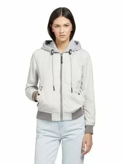 Khujo Blouson "Persee" In Weiß/ Grau -Khujo Geschäft khujo blouson persee in weiss grau 7