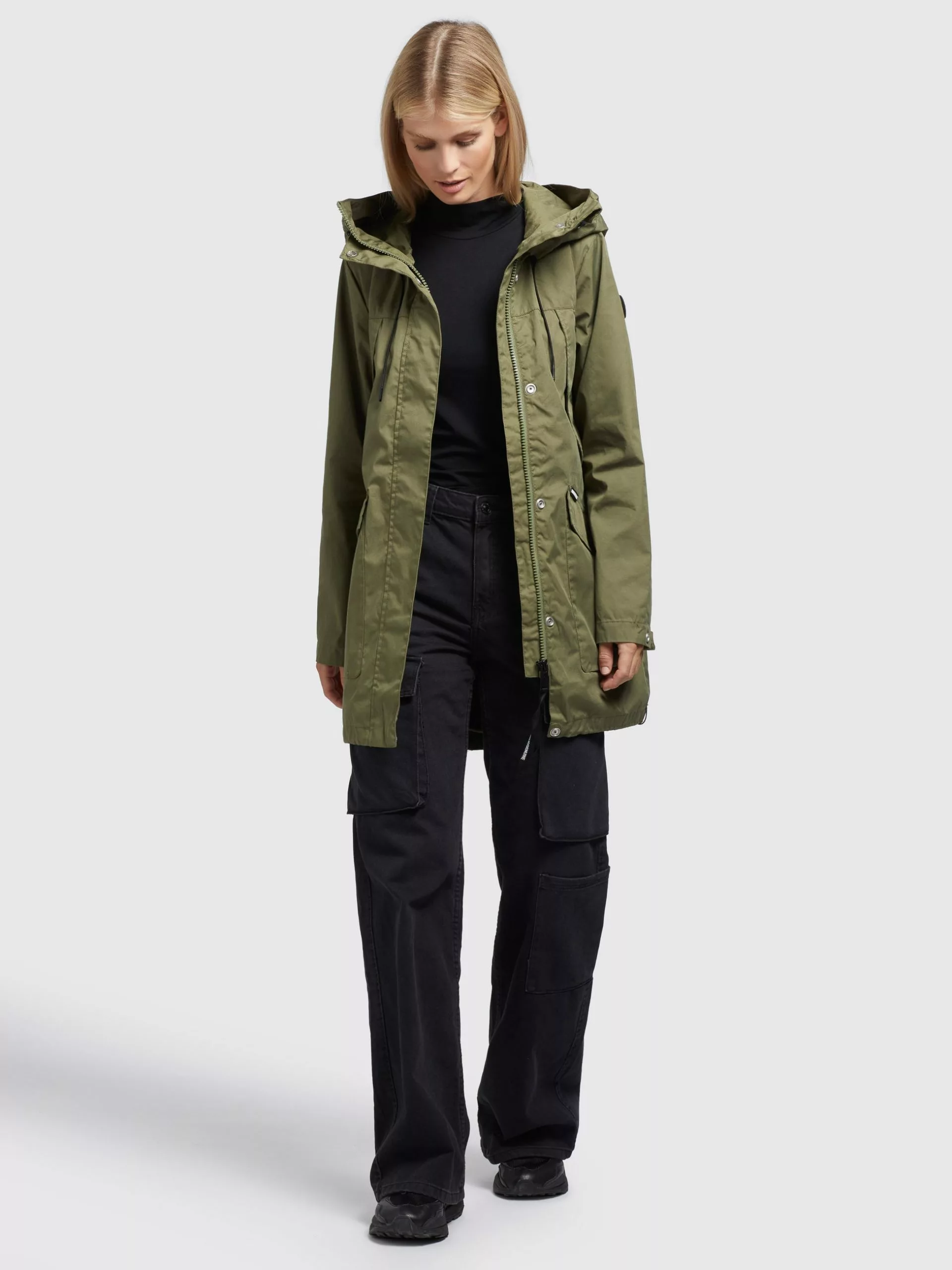 Khujo Mantel AIRA3 In Olivgrün 4 Khujo Mantel AIRA3 In Olivgrün – Bild 2