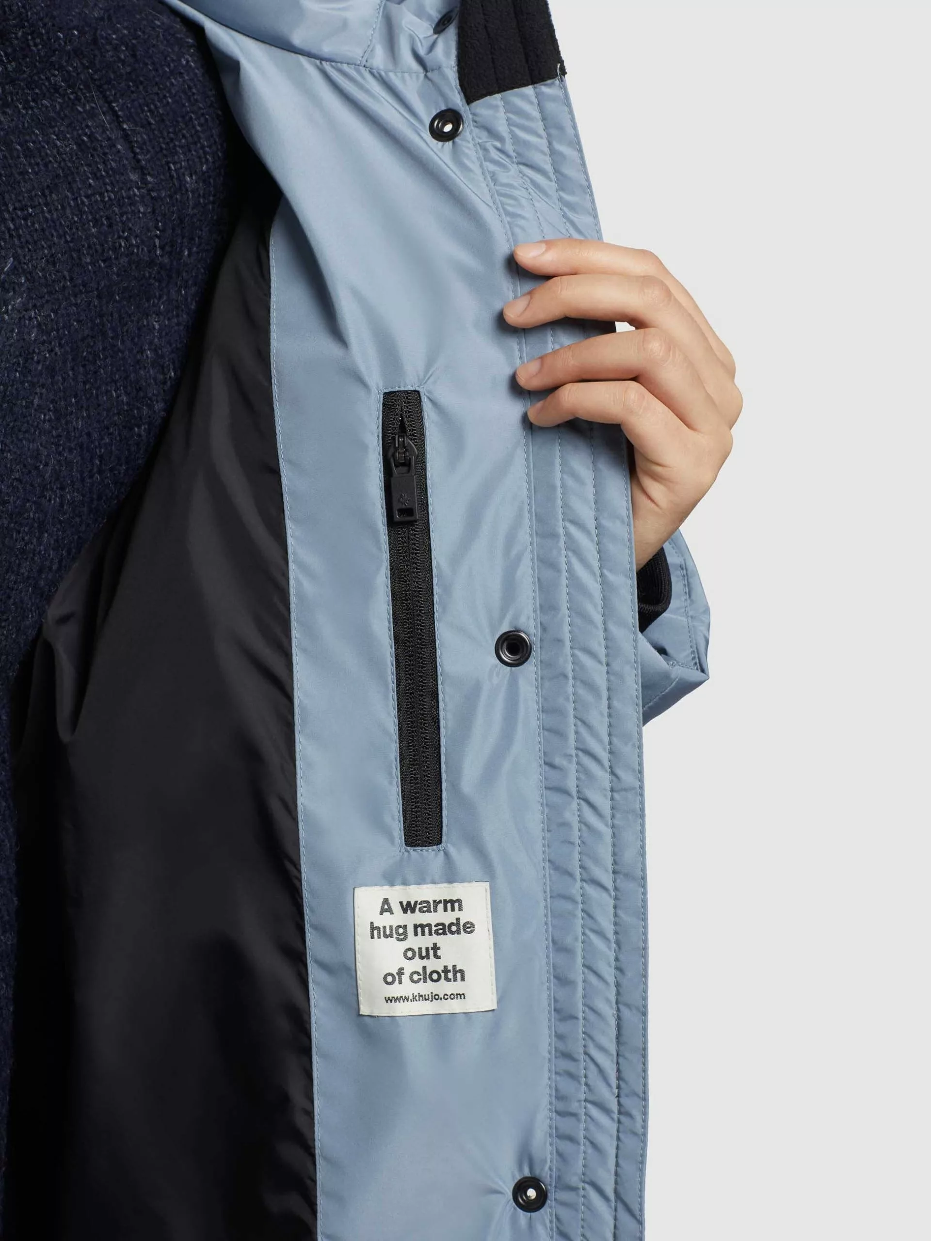 Khujo Mantel SONJE4 In Hellblau 10 Khujo Mantel SONJE4 In Hellblau – Bild 8