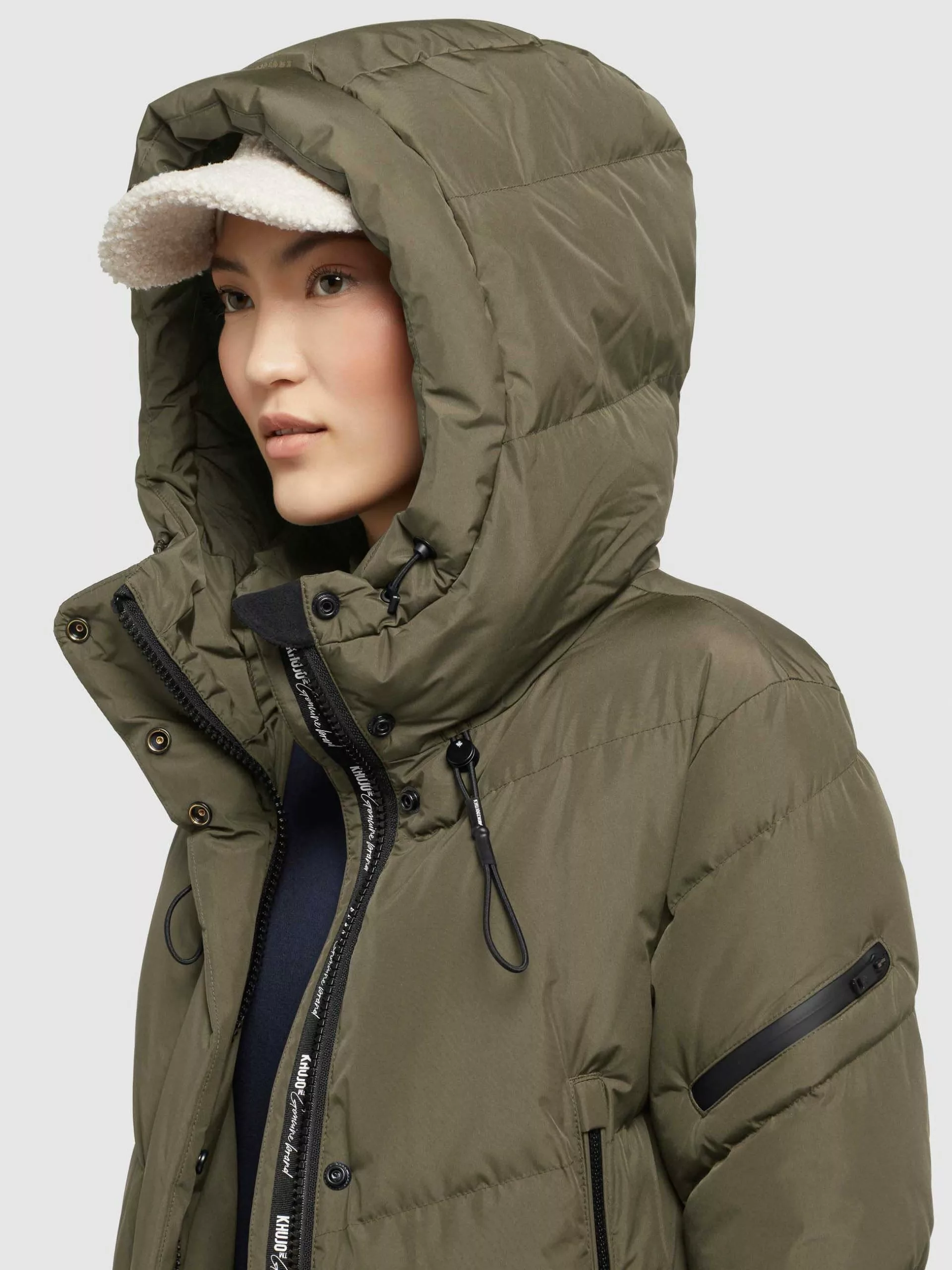 Khujo Mantel SONJE4 In Khaki Grün 10 Khujo Mantel SONJE4 In Khaki Grün – Bild 8