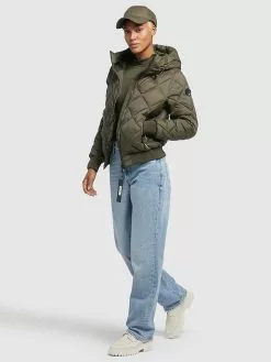 Khujo Steppjacke "Sarabi" In Khaki -Khujo Geschäft khujo steppjacke sarabi in khaki 4