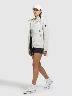 Khujo Übergangsjacke "Zahira3" In Weiß -Khujo Geschäft khujo ubergangsjacke zahira3 in weiss 4