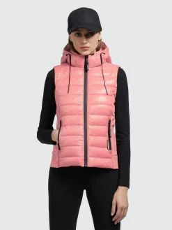 Khujo Weste FABIA SHINY In Pink -Khujo Geschäft khujo weste fabia shiny in pink 3