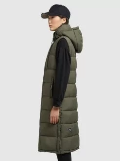 Khujo Weste TOURIN MATT In Khaki Grün -Khujo Geschäft khujo weste tourin matt in khaki grun 2