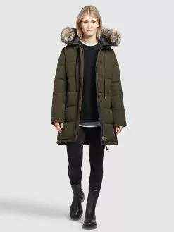 Khujo Wintermantel "Cloren" In Khaki -Khujo Geschäft khujo wintermantel cloren in khaki 3