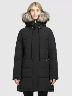 Khujo Wintermantel "Cloren" In Schwarz