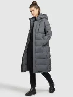 Khujo Wintermantel "Julina Matt" In Grau -Khujo Geschäft khujo wintermantel julina matt in grau 2